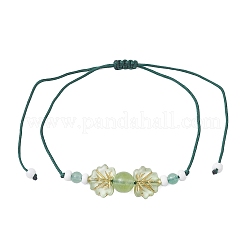Natuarl Malaysia Jade Braided Bead Bracelets for Men Women&nbsp;BJEW-MZ00208-04