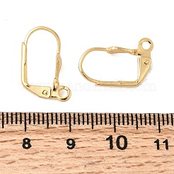 Brass Leverback Earring Findings&nbsp;KK-P340-23G