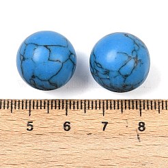 Synthetic Turquoise  Round Ball Beads&nbsp;G-I174-16mm-03-01