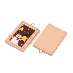 Christmas Opaque Resin Pendants&nbsp;RESI-I350-03