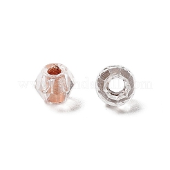 100Pcs Transparent Inside Colours Glass Beads&nbsp;GLAA-P061-01E