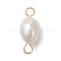 2Pcs 2 Colors Natural Pearl Potato Links Connector Charms&nbsp;PALLOY-JF04805