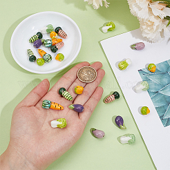 27Pcs 9 Styles Handmade Porcelain Beads&nbsp;PORC-PA0001-53
