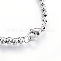 Tarnish Resistant 201 Stainless Steel Ball Chain Bracelets&nbsp;BJEW-E295-08