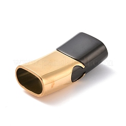 Ion Plating(IP) 304 Stainless Steel Magnetic Clasps with Glue-in Ends&nbsp;STAS-G276-29G