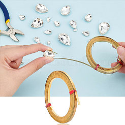 Brass Flat Bezel Wire&nbsp;CWIR-WH0016-02B