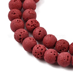 Dyed Synthetic Lava Rock Beads Strands&nbsp;GG-CBAAE19-06A-03