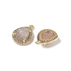 Natural Mixed Stone Faceted Teardrop Pendants&nbsp;G-U028-02G