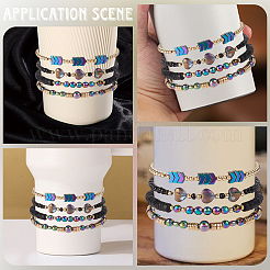 Polymer Clay & Crystal Beads Cup Chain Sets&nbsp;AJEW-WH20072-35B