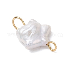 Natural Keshi Pearl Connector Charms&nbsp;PALLOY-JF04243-01
