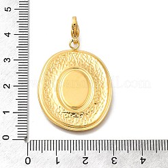 Oval 304 Stainless Steel Enamel Pendant Decorations&nbsp;STAS-R159-47G-02