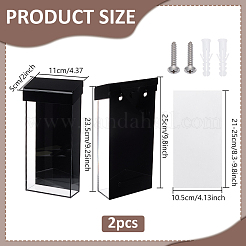 Acrylic Outdoor Brochure Holder&nbsp;AJEW-WH0077-047B