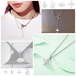 320Pcs 8 Style 304 Stainless Steel Charms&nbsp;STAS-DC0003-20