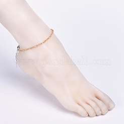 Electroplate Glass Beads Anklets&nbsp;AJEW-AN00279-05