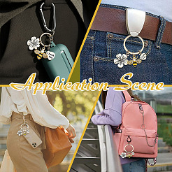 72Pcs Alloy Enamel Pendants Keychain&nbsp;KEYC-OC00006