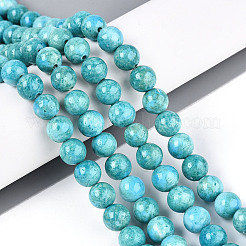 Dyed Synthetic Fossil Beads Strands&nbsp;G-T139-8mm-66F