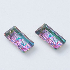 Embossed Glass Rhinestone Pendants&nbsp;GLAA-J101-07A-001VO