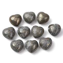 Natural Pyrite Heart Love Stone&nbsp;G-F659-B28