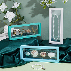 6Pcs 3 Colors Transparent Thin Film Suspension Plastic Jewelry Display Boxes&nbsp;CON-NB0002-43