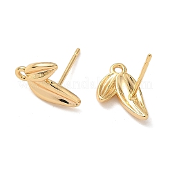 Brass Stud Earring Findings&nbsp;KK-C099-18G