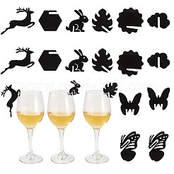 32Pcs 8 Styles Acrylic Wine Glass Charms&nbsp;OACR-TA0003-96