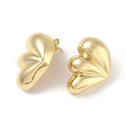 Brass Stud Earrings for Women&nbsp;KK-CBAD851-38G