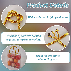 3-Ply Polyester Twisted Cord&nbsp;OCOR-WH0058-92