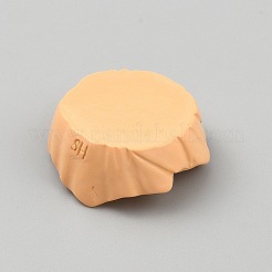 樹脂食品シミュレーション  ドールハウスのキッチン遊びの装飾用  砂茶色  32x31x13mm&nbsp;AJEW-WH0609-140E