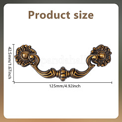 Alloy Pull Drop Handles&nbsp;FIND-WH0148-254