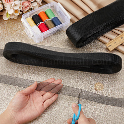 3 Rolls 3 Styles Polyester Gauze Ribbon&nbsp;OCOR-HY0002-37A