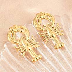 304 Stainless Steel Stud Earrings for Women&nbsp;SA-B001-02G-A