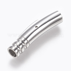 Tarnish Resistant 304 Stainless Steel Bayonet Clasps&nbsp;STAS-O114-050B-P