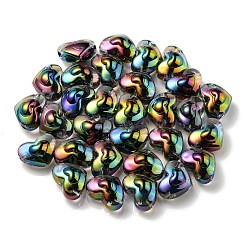 UV Plating Rainbow Iridescent Transparent Acrylic Beads&nbsp;OACR-C007-04F