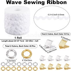 1Pc Wave Bending Fringe Trim&nbsp;OCOR-GF0004-09A