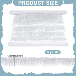 9Yards Chiffon Wrinkles Lace Ribbon&nbsp;OCOR-HY0002-38A-02