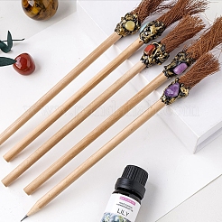 Handmade Halloween Witch Broom Pencils&nbsp;PW-WG64578-01
