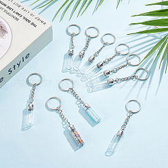 12Pcs Glass Bottle Keychain&nbsp;KEYC-UN00022