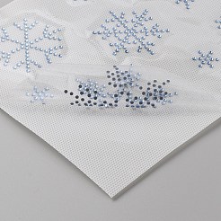 Snowflake Pattern Hotfix Rhinestones&nbsp;DIY-WH0430-205A