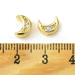 Brass Micro Pave Cubic Zirconia Beads&nbsp;FIND-Z035-16G