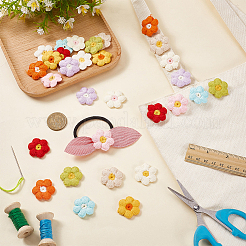40Pcs 10 Colors Cotton Embroider Thread Sew On Patches&nbsp;PATC-FG0003-37