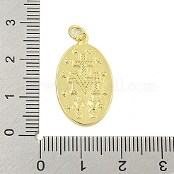 Rack Plating Brass Micro Pave Clear Cubic Zirconia Pendants&nbsp;KK-U021-02G