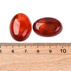 天然石カーネリアンカボション  染め＆加熱  オーバル  25x18x7~10mm。&nbsp;G-D860-A22