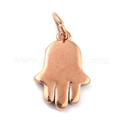 Ion Plating(IP) 304 Stainless Steel Embedded Rhinestone Pendants&nbsp;STAS-I190-25RG