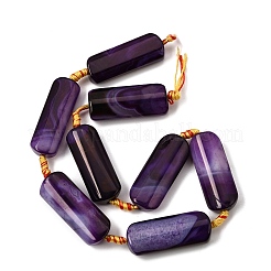 Natural Banded Agate Beads Strands&nbsp;G-H342-B06-01
