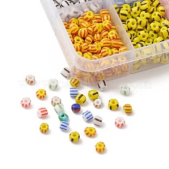 130G 10 Style Opaque Colours Seep 6/0 Glass Seed Beads&nbsp;SEED-YW0002-42