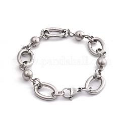 Tarnish Resistant 304 Stainless Steel Chain Bracelets&nbsp;BJEW-L661-09P