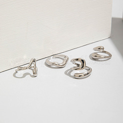 4Pcs Alloy Finger Rings Sets&nbsp;WG7802C-24