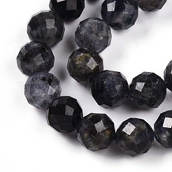 Natural Cordierite/Iolite/Dichroite Beads Strands&nbsp;G-S345-8mm-27