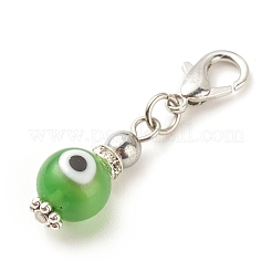 Handmade Lampwork Evil Eye Pendant Decorations&nbsp;HJEW-JM00651