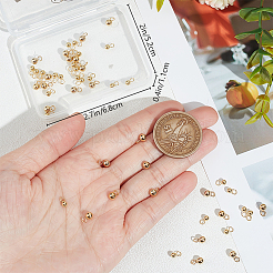 60Pcs 2 Sizes Ion Plating(IP) 304 Stainless Steel Sphere Charms&nbsp;STAS-BBC0004-72